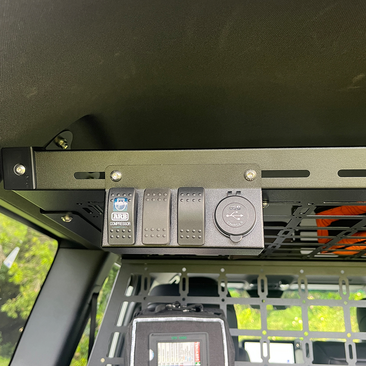 Alpine Series - Storage Shelf Accessory - Switch & Power Socket Mount - Image 2