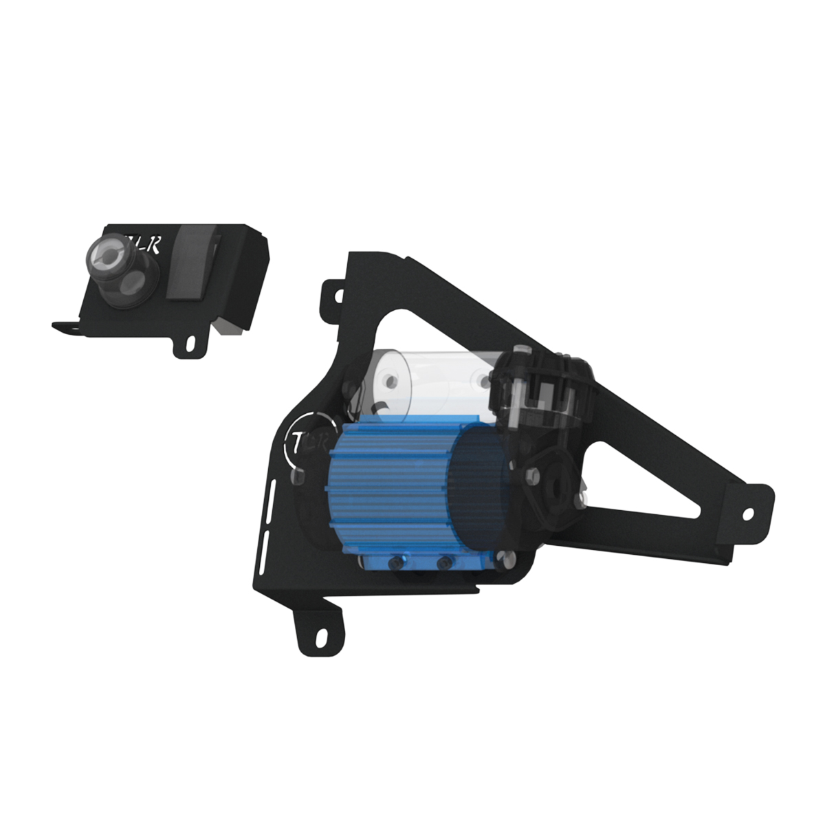 Air Compressor Bracket / ARB Single Compressor Kit - Toyota Landcruiser 70 series facelift range - Engine Bay