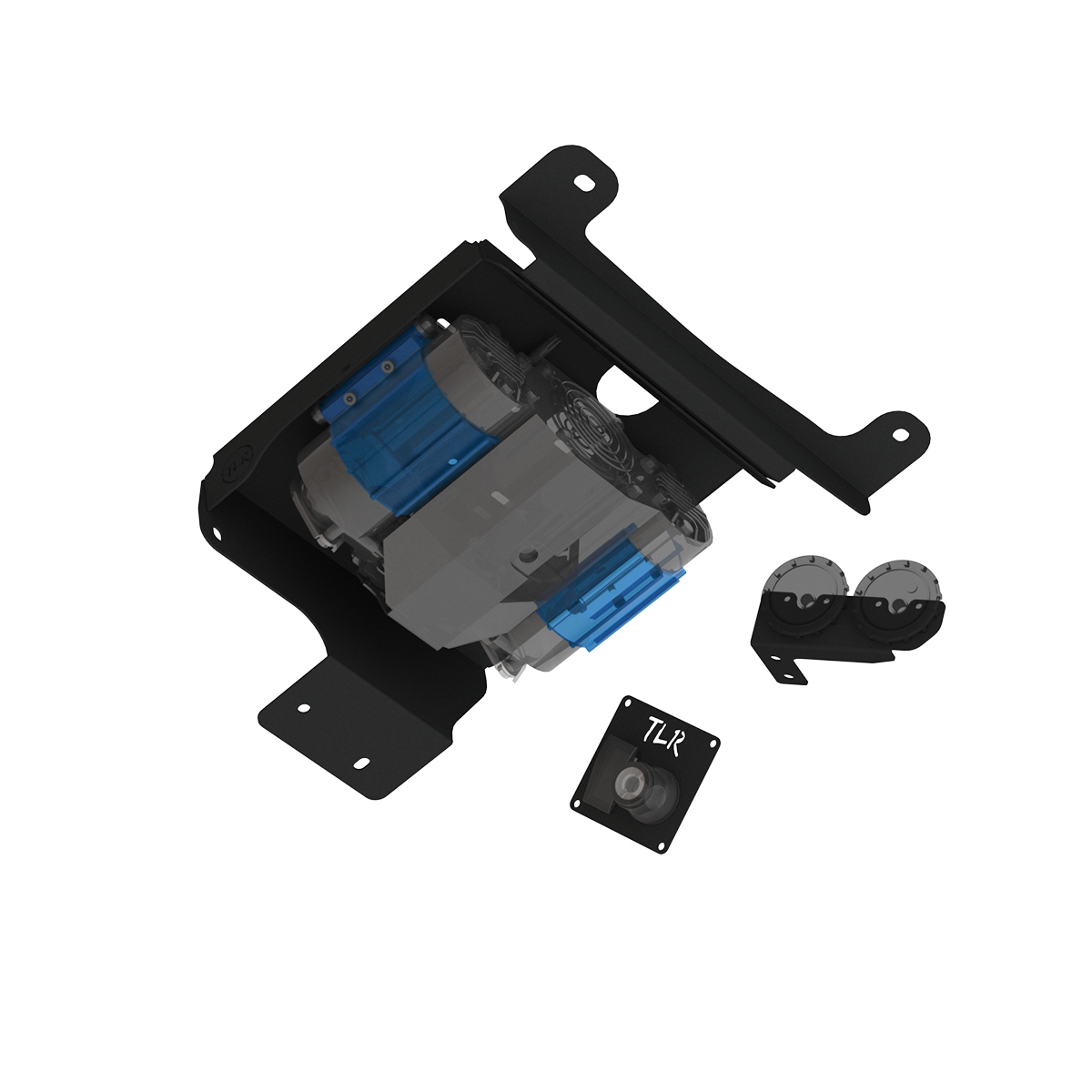 Air Compressor Bracket/ARB Twin Air Compressor Kit - Toyota Prado 250 series - Underbody