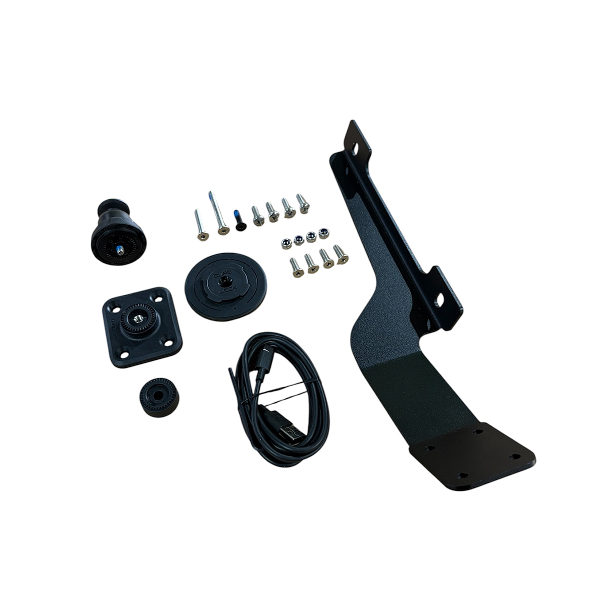 Quadlock Phone Mount & Charging Bundle - Toyota Landcruiser 70 series range - Drivers Side grab Handle