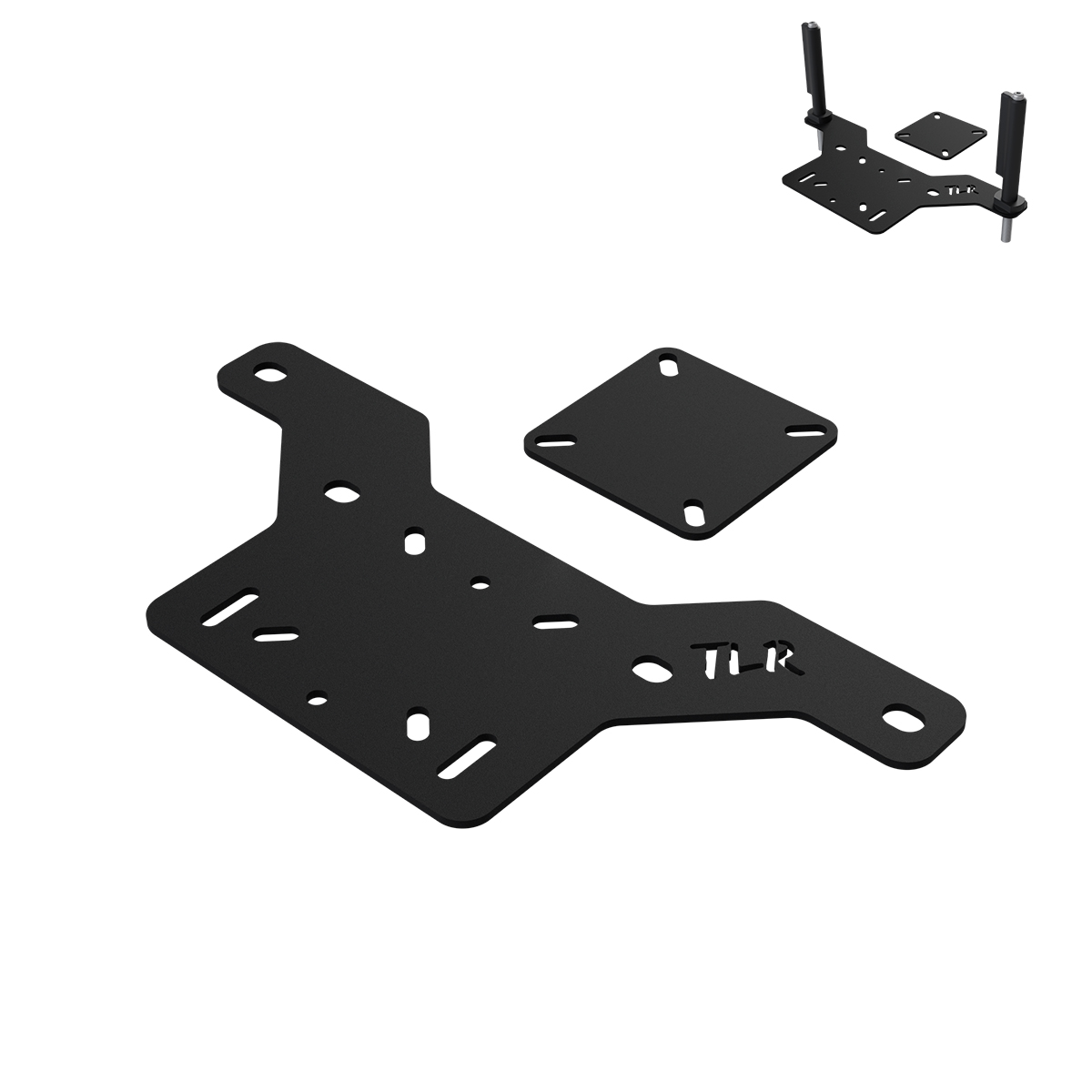 HD Recovery Board Mounts - Rhino Rack Pioneer / Slat Type Platforms "Dual Orientation" - Fixed Pin