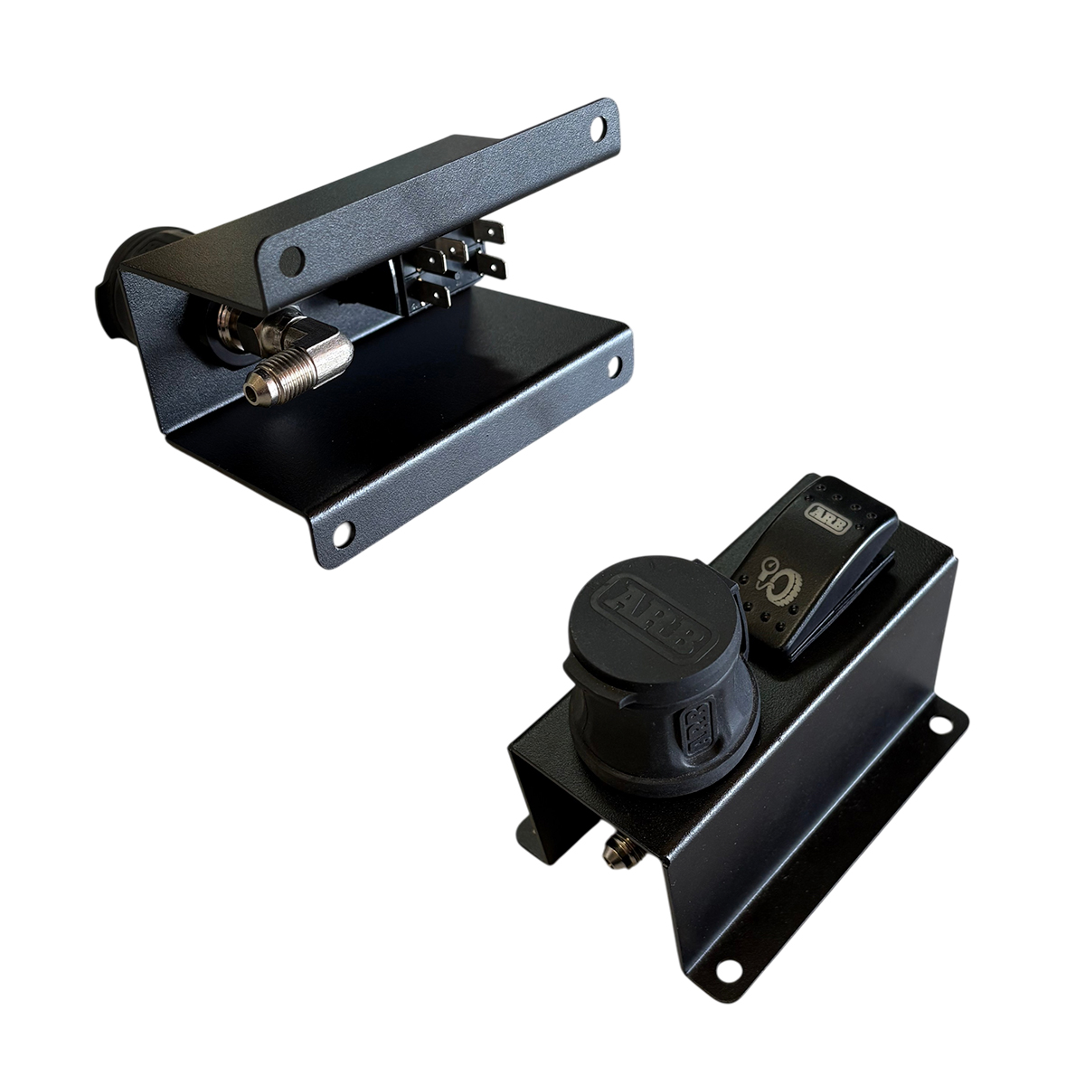 Air Compressor Coupling and Switch Mount - Universal - Vertical Orientation - Image 2