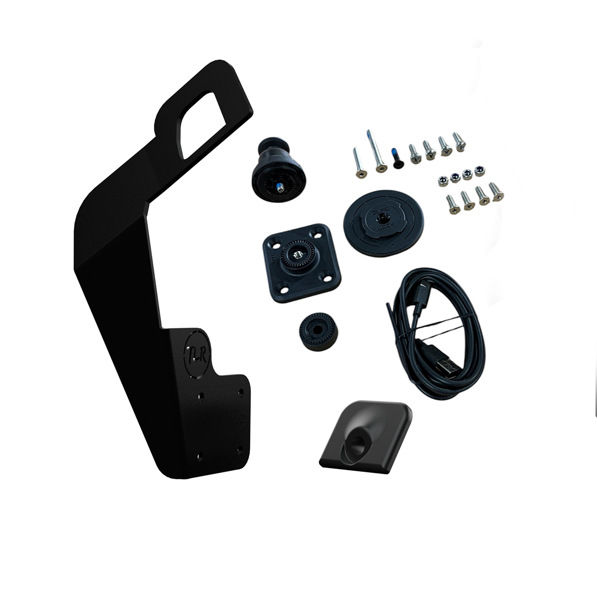 Quadlock Phone Mount and Charging Bundle - Toyota Landcruiser 300 Series - Drivers Side grab Handle