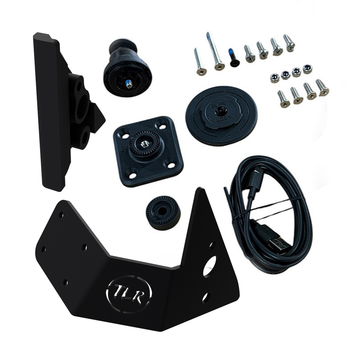 Quadlock Phone Mount and Charging Bundle - Toyota Landcruiser 200 Series - Drivers Side Door/Pillar