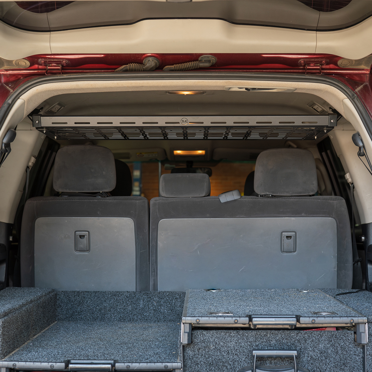 Alpine Series Storage Shelf & Riser Bundle - Toyota Landcruiser 200 series - Rear Cargo Area - Image 2